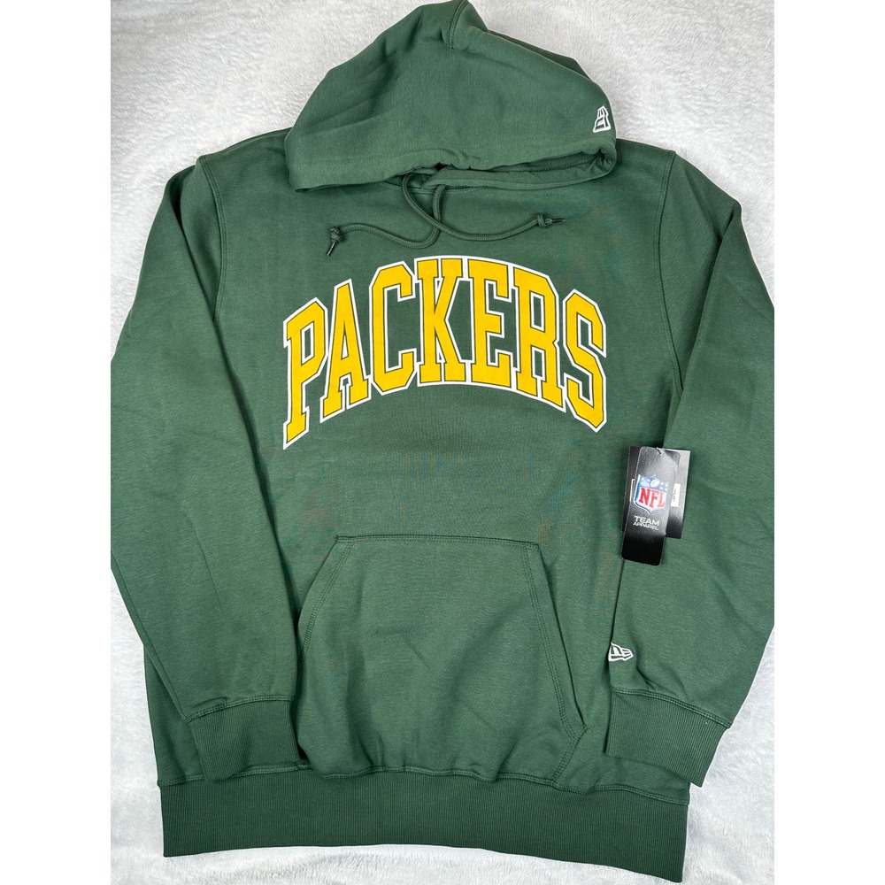 New Era Green Bay Packers NFL Hoodie Mens XL Green Pullover Sweatshirt NWT